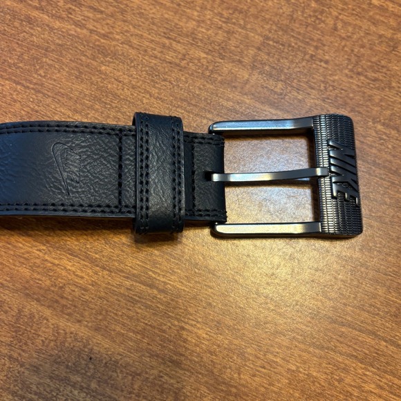 Nike Men's Black Synthetic Leather Belt Size M 34-36 Buckle‎ Casual Dress - Picture 5 of 6